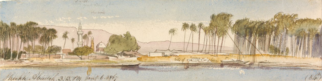 Abadeh sejk, 1867. január 6., 15-15 óra (84) alkotó: Edward Lear