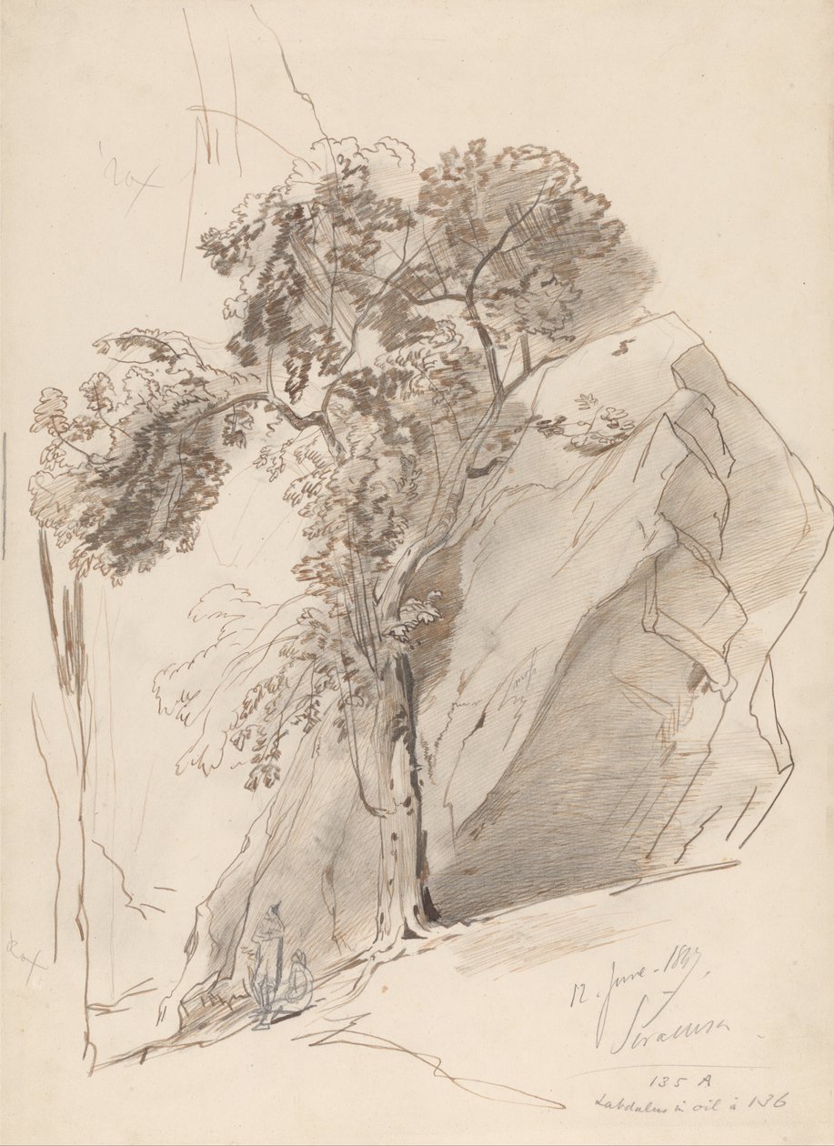 Siracusa, 1847. június 12. alkotó: Edward Lear