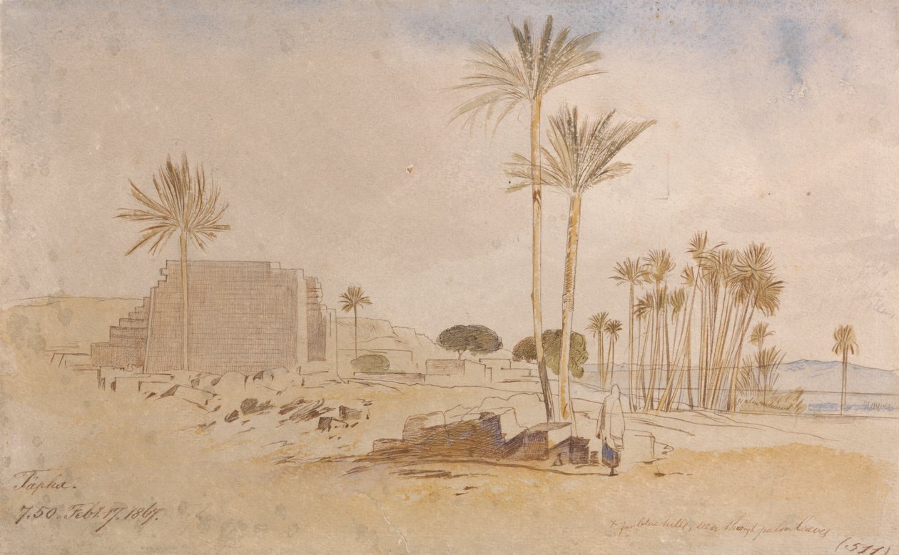 Tapha, reggel 7-50, 1867. február 17 alkotó: Edward Lear