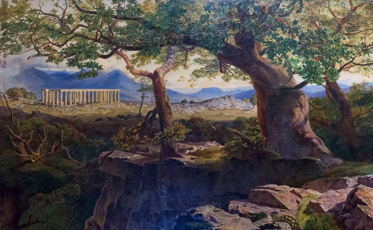 Apolló templom Bassae -ban alkotó: Edward Lear