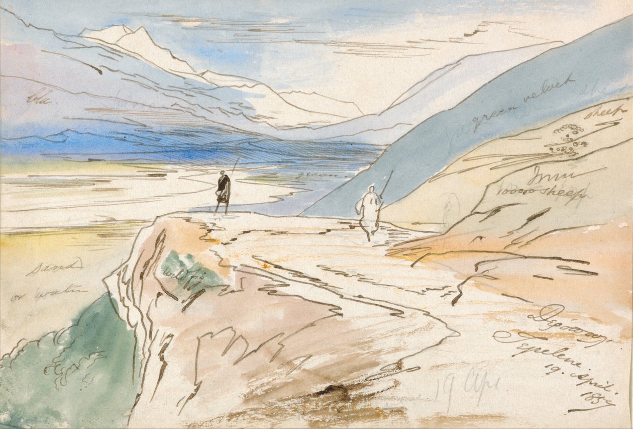 Tepelene, 1857. április 19 alkotó: Edward Lear