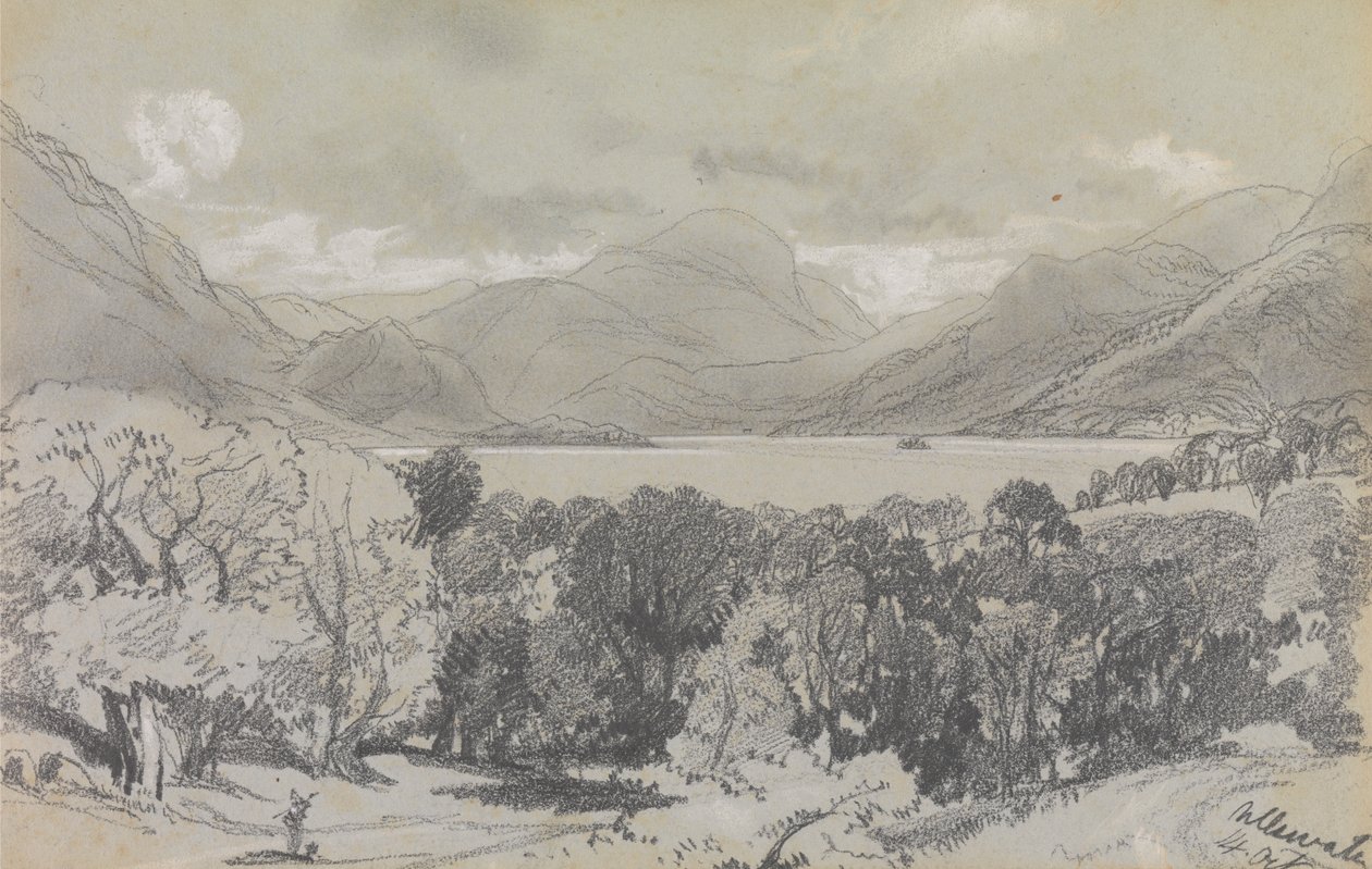 Ullswater, 1836. október 14 alkotó: Edward Lear