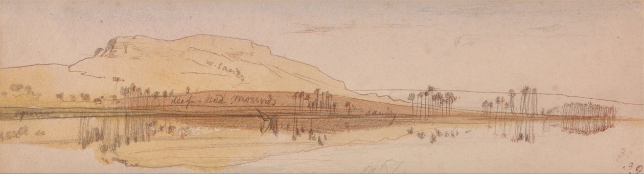 Kilátás a Nílusra alkotó: Edward Lear