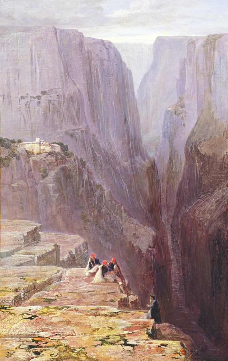 Zagori, Görögország, 1860 alkotó: Edward Lear