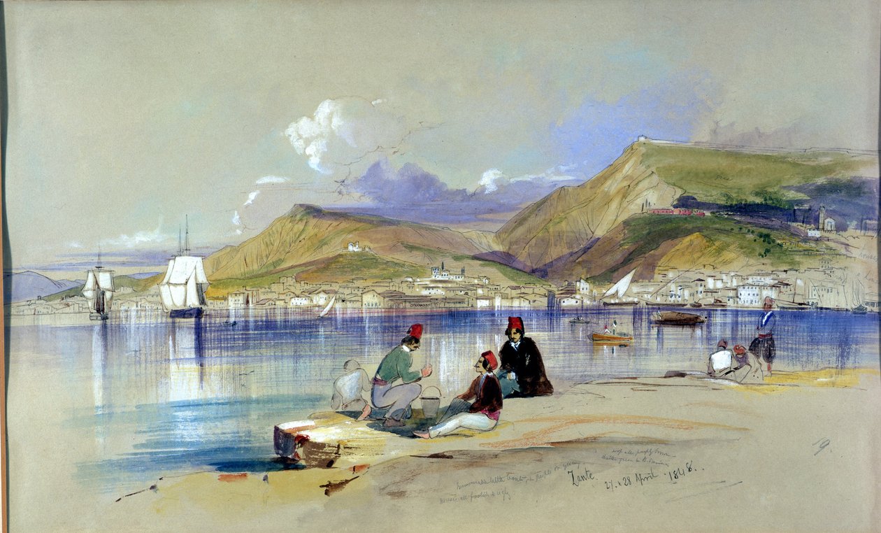 Zante, 1848 alkotó: Edward Lear