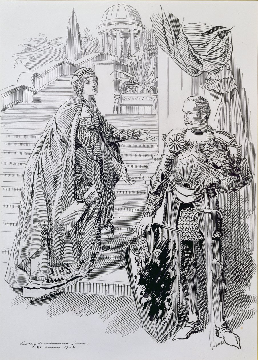 The Stain of Censure, a "Punch"-ból, 1906 alkotó: Edward Linley Sambourne