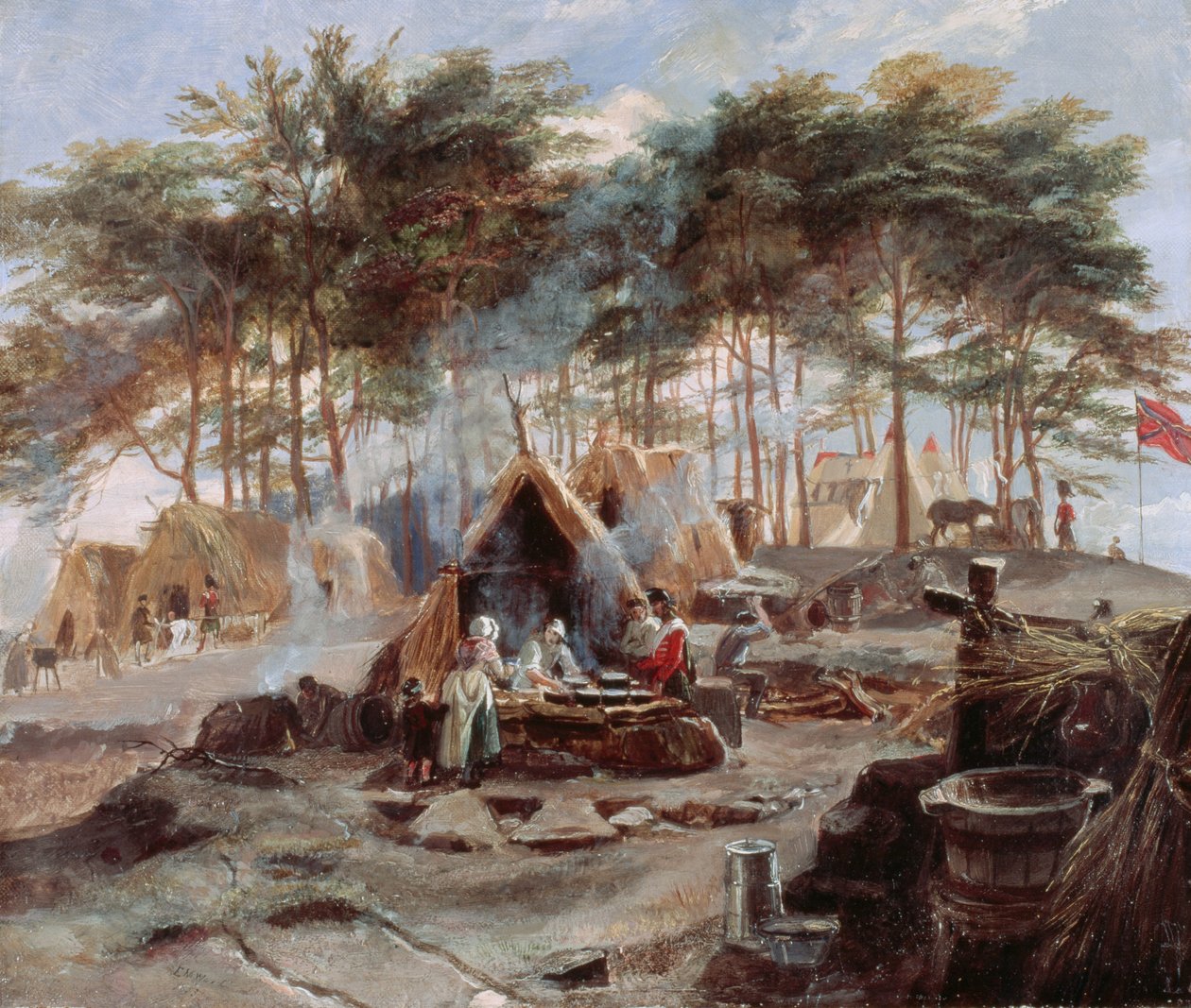 Chobham tábor, 1853 alkotó: Edward Matthew Ward