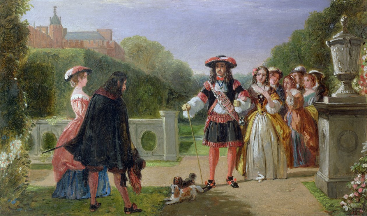 Károly király (1630-85) és Nell Gwynne (1650-87) alkotó: Edward Matthew Ward