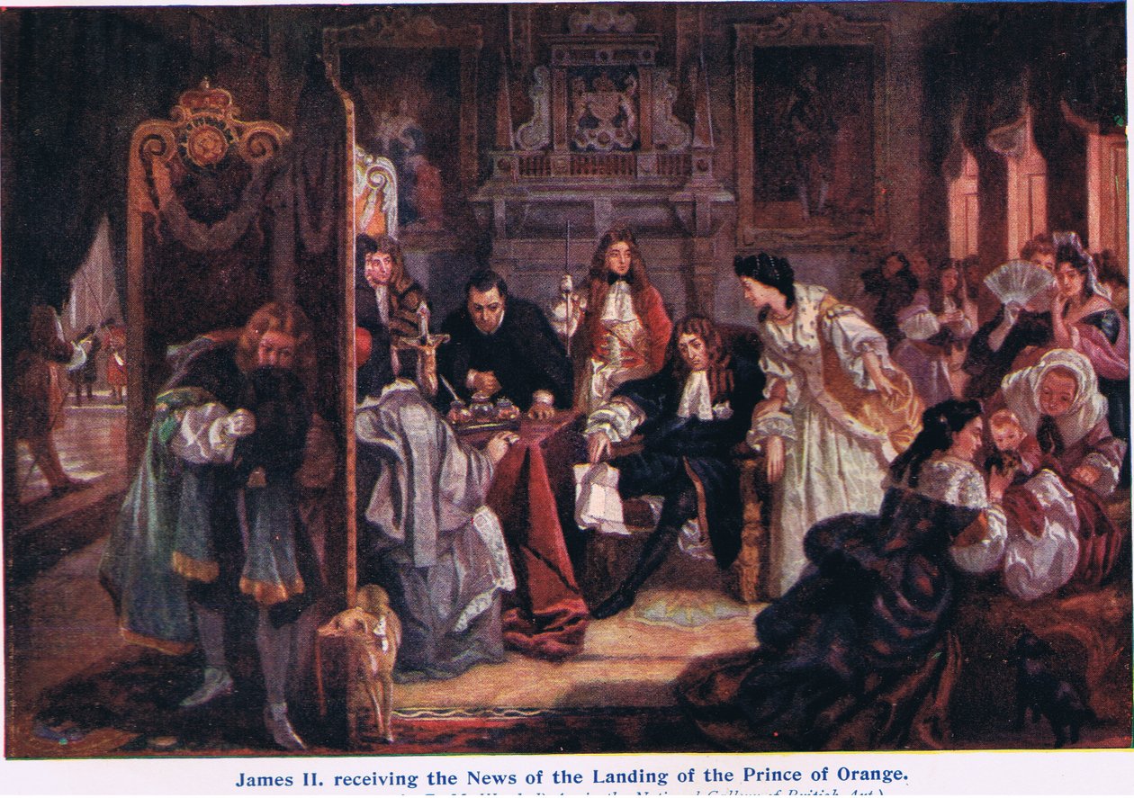 Az orániai herceg partraszállásának híre alkotó: Edward Matthew Ward