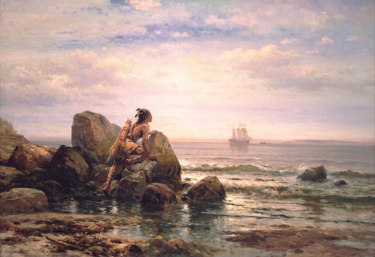 Henrik Hudson belép a New York -i kikötőbe, 1609. szeptember 11 -én alkotó: Edward Moran