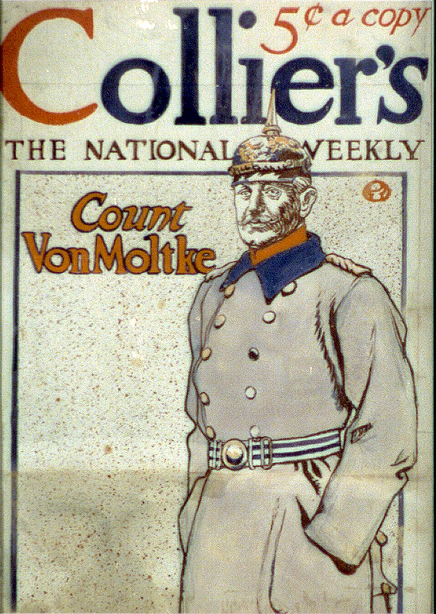 Von Moltke gróf, a Collier magazin címlapja, 1917 alkotó: Edward Penfield