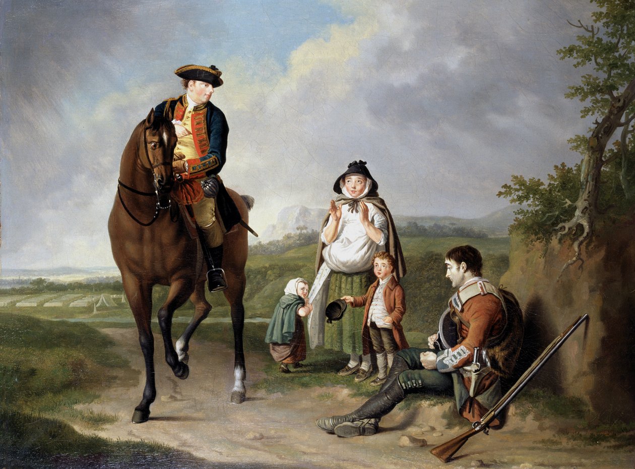 Granby márki (1721-70) egy beteg katonát mentesít, 1765 körül. alkotó: Edward Penny