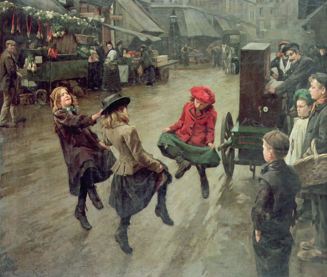 Londoni utcagyerekek, 1904 alkotó: Edward R. King