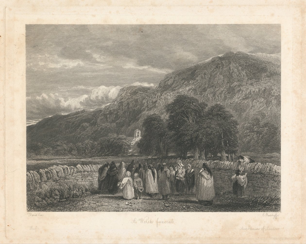 Walesi temetés alkotó: Edward Radclyffe