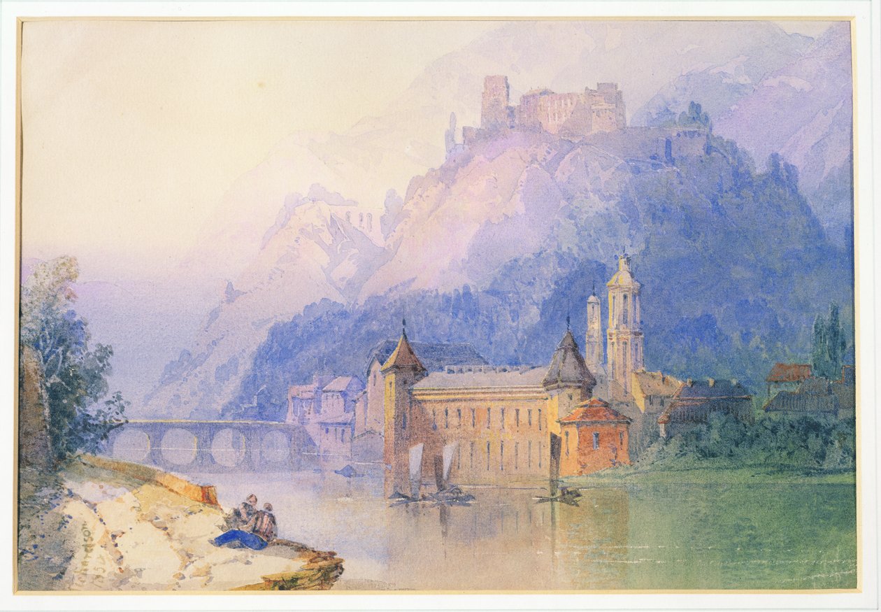 Kilátás a Rajnára, 1850 alkotó: Edward Richardson