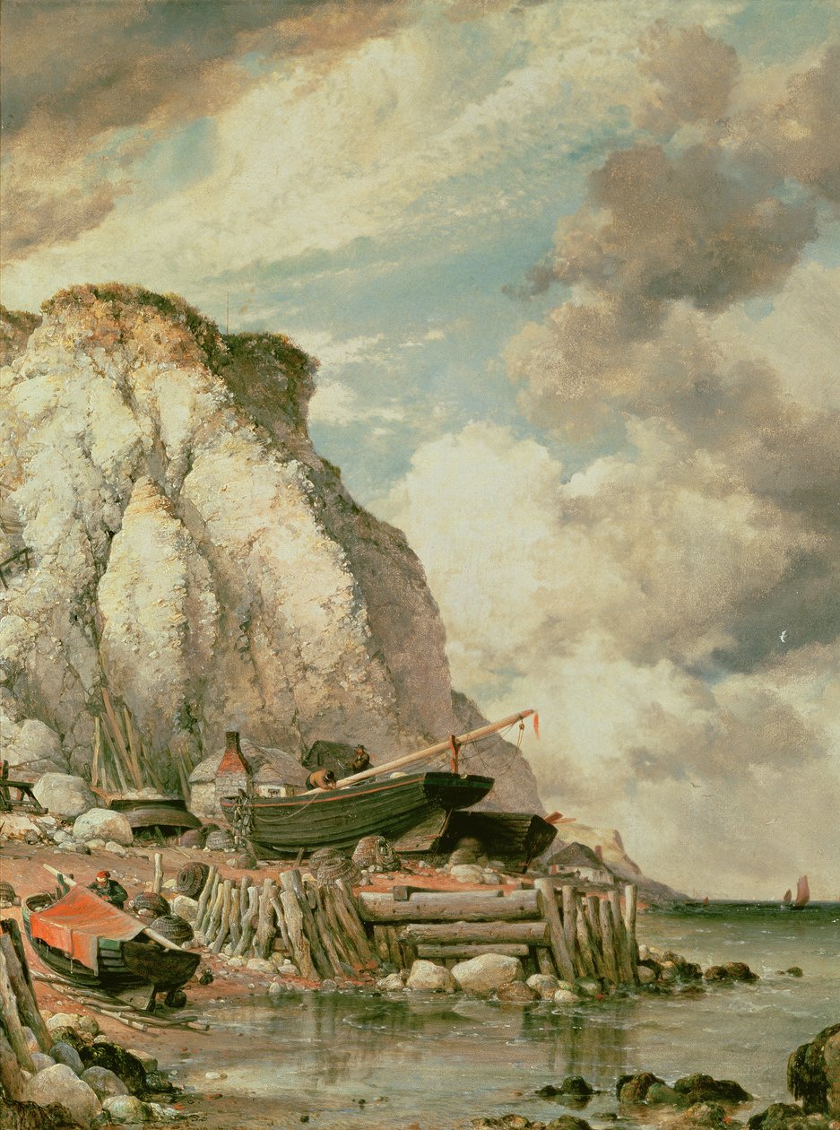 Egy kis Bonchurch a régi időkben alkotó: Edward William Cooke