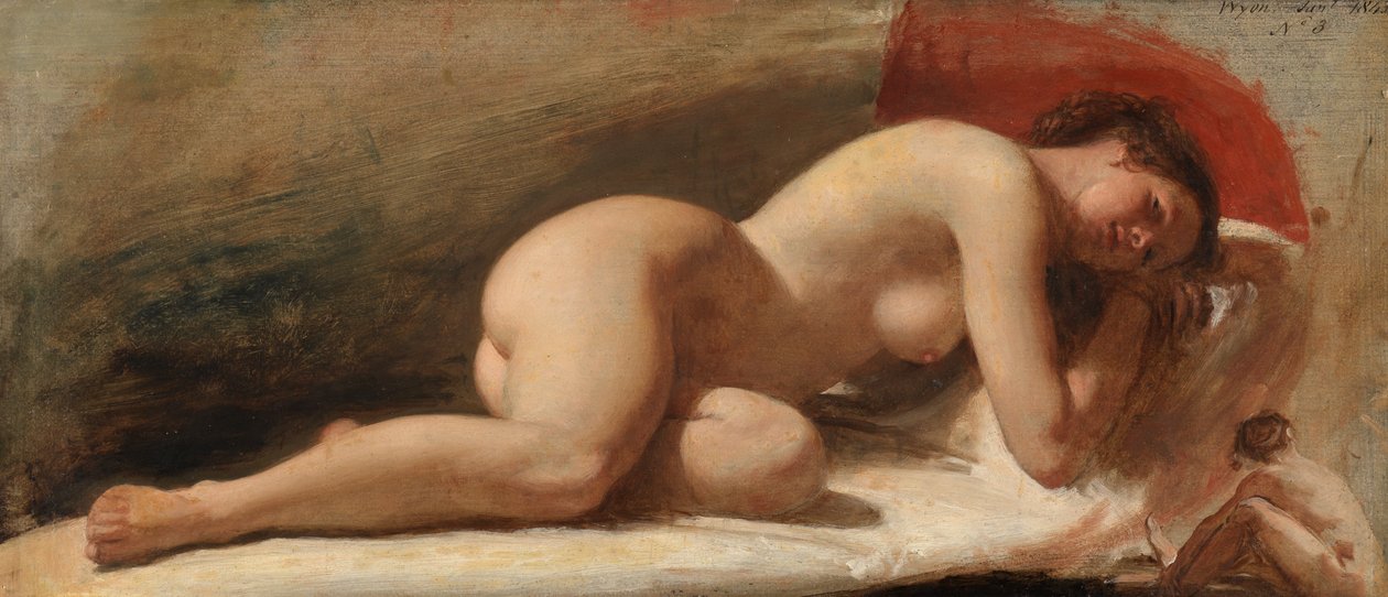 Tanulmány egy fekvő női aktról, 1843 alkotó: Edward William Wyon