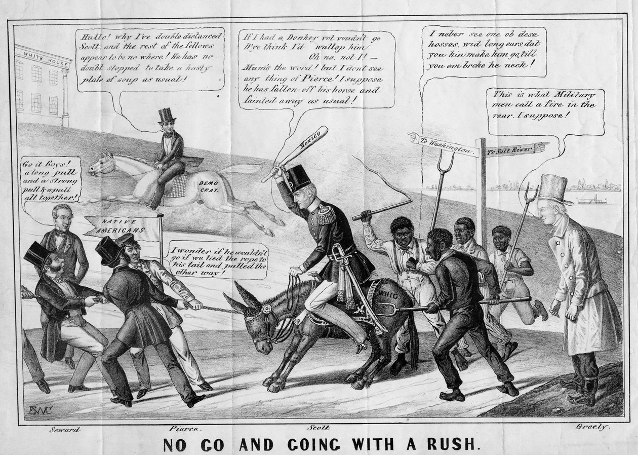 No go and going with a rush, kiadó: J Childs, New York, 1852 körül alkotó: Edward Williams Clay