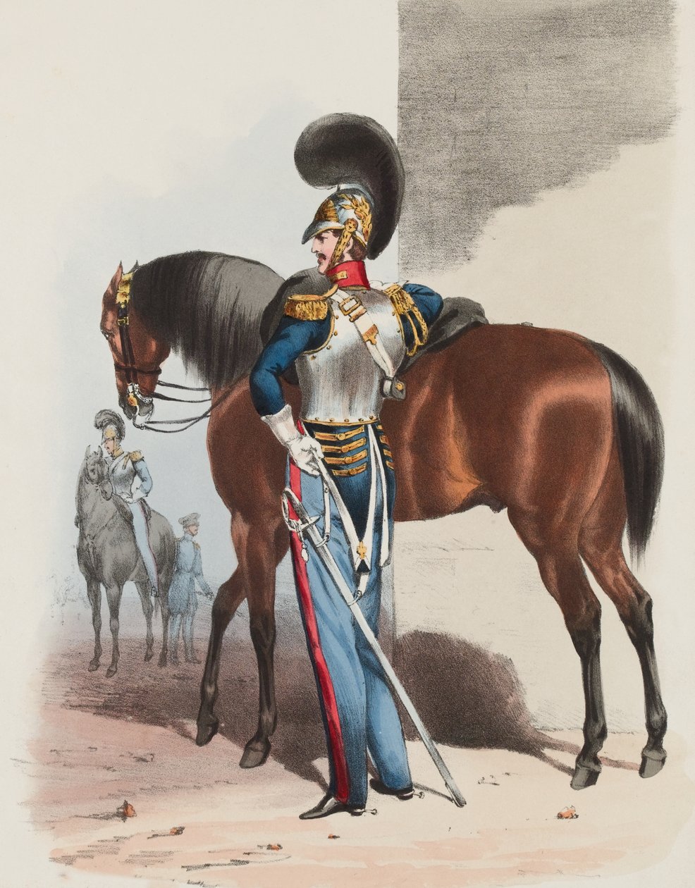 Királyi Lóőrök, tiszt alkotó: Edward (after) Hull
