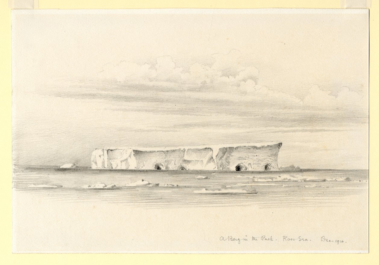 Berg in the Pack, Ross-tenger, 1910 alkotó: Edward Adrian Wilson