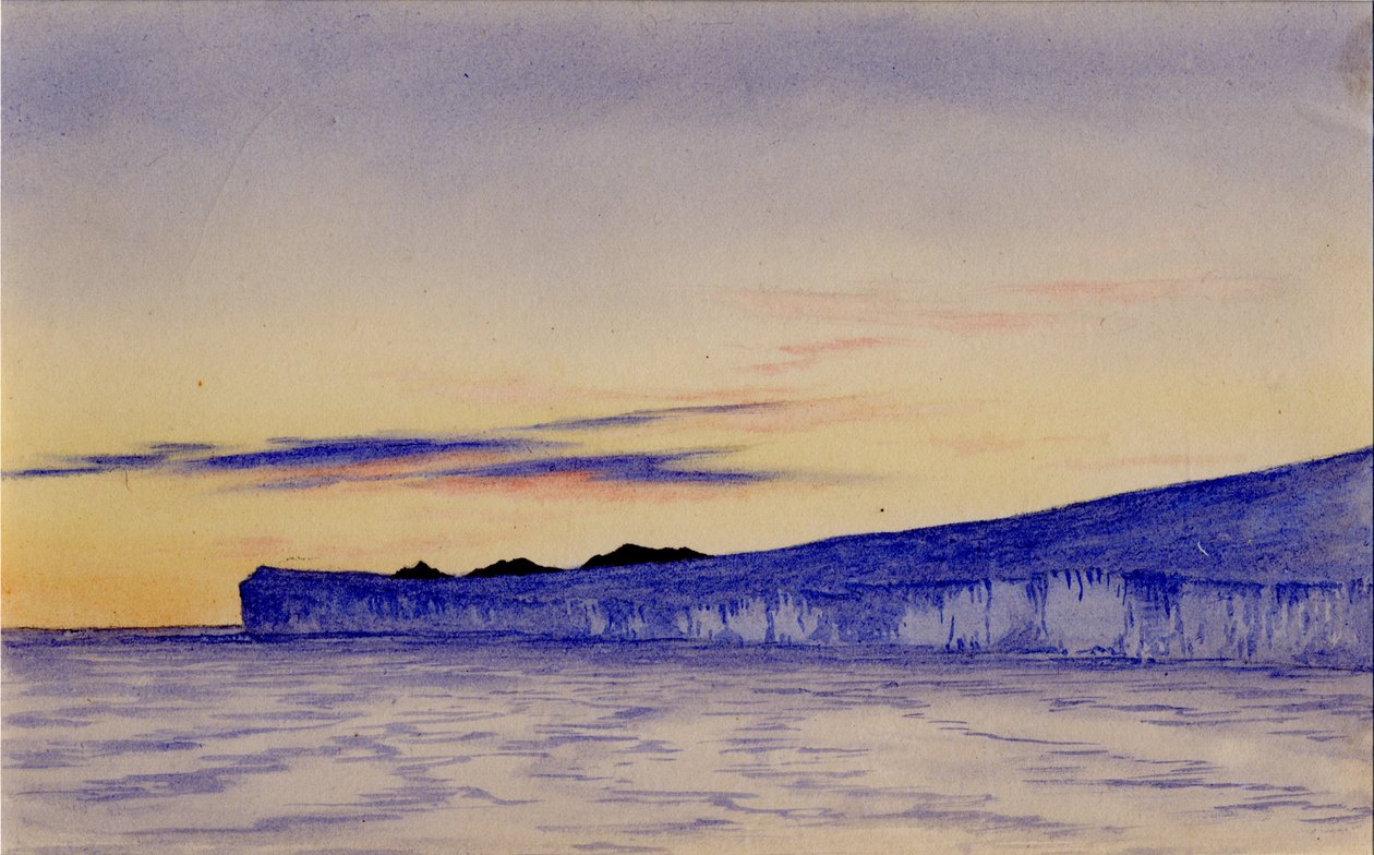 Blue Ice Cliffs, 1901-04 (wc papíron) alkotó: Edward Adrian Wilson