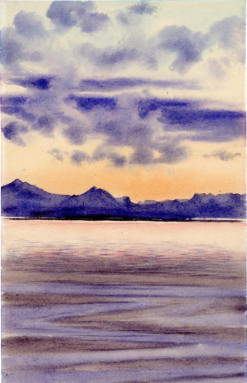 Nyugodt tenger, 1901-04 (wc papíron) alkotó: Edward Adrian Wilson
