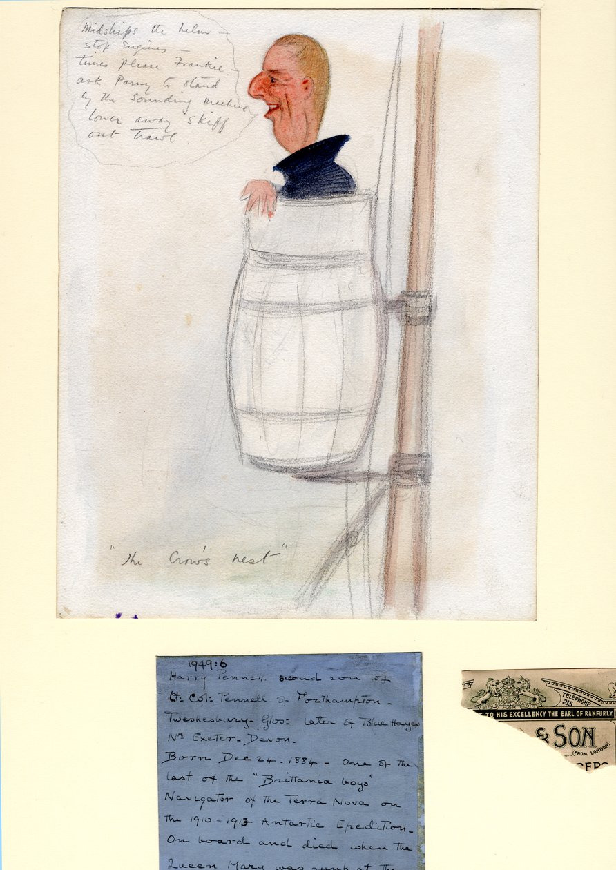 Henry Pennell, 1910-12 (wc és ceruza papíron) alkotó: Edward Adrian Wilson