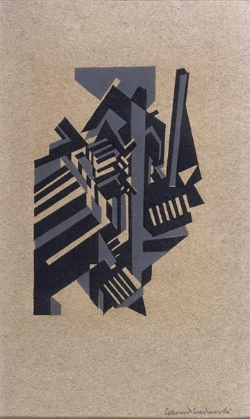 Bradford: View of a Town, 1914 körül (fametszet) (lásd még: 155399) alkotó: Edward Alexander Wadsworth