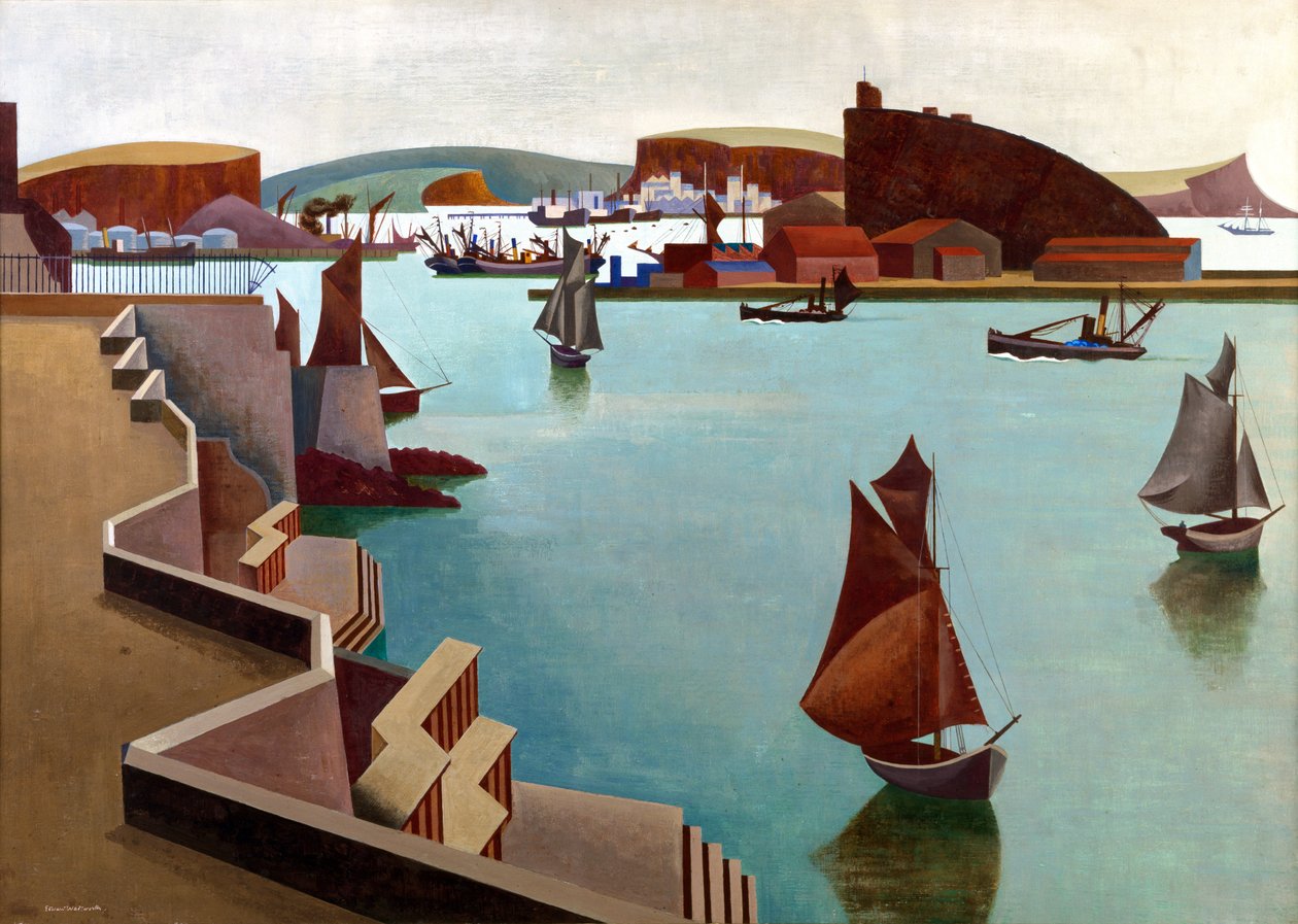 Cattewater, Plymouth Sound alkotó: Edward Alexander Wadsworth