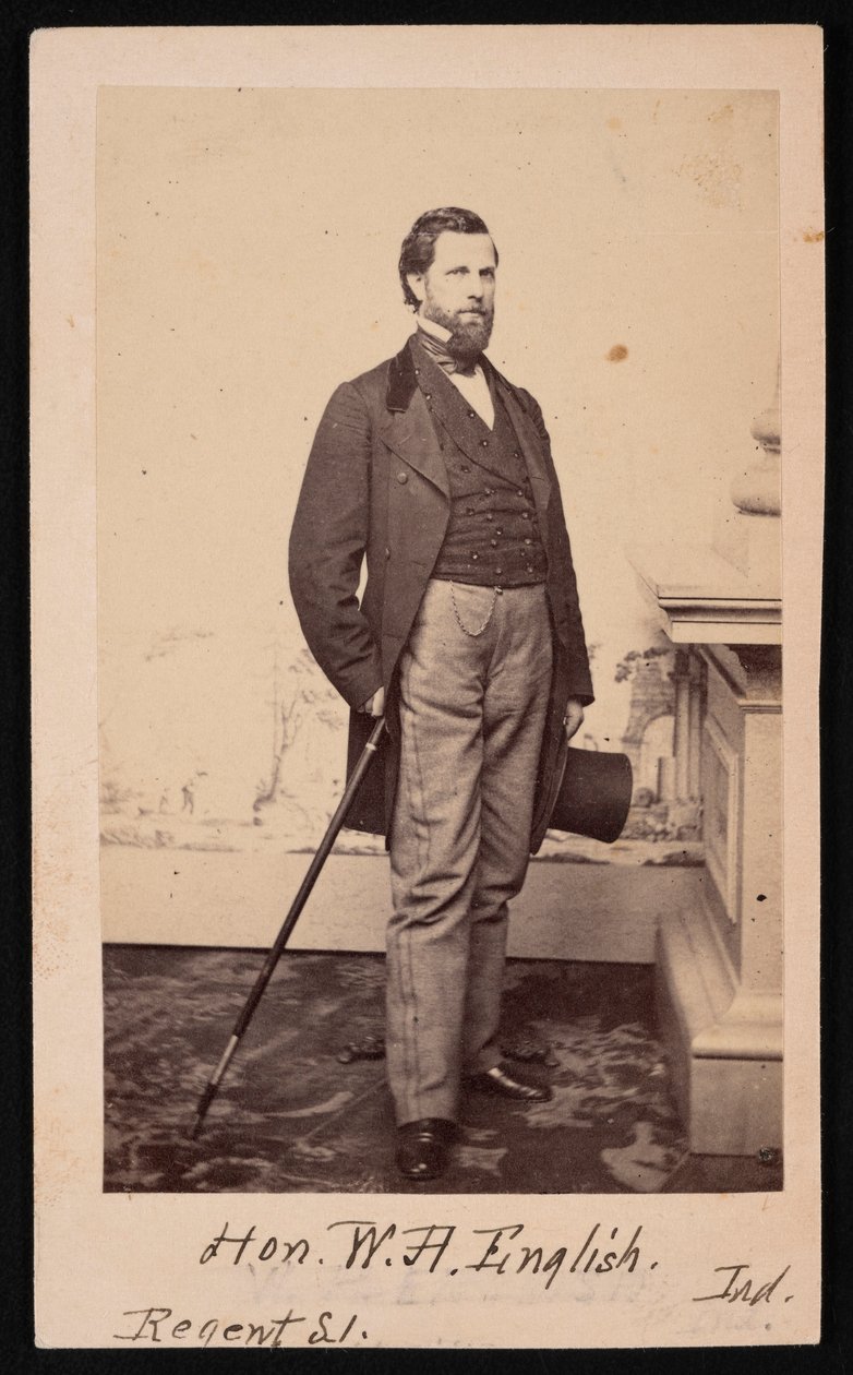 William Hayden English portréja 1822-1896, 1896 előtt. alkotó: Edward Anthony