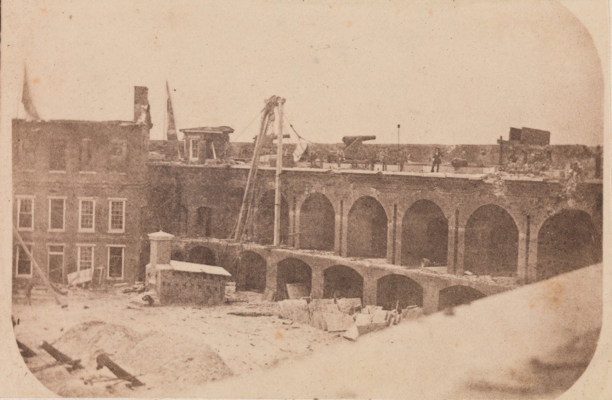 Fort Sumter kiürítése, 1861. április, 1861. április. alkotó: Edward Anthony