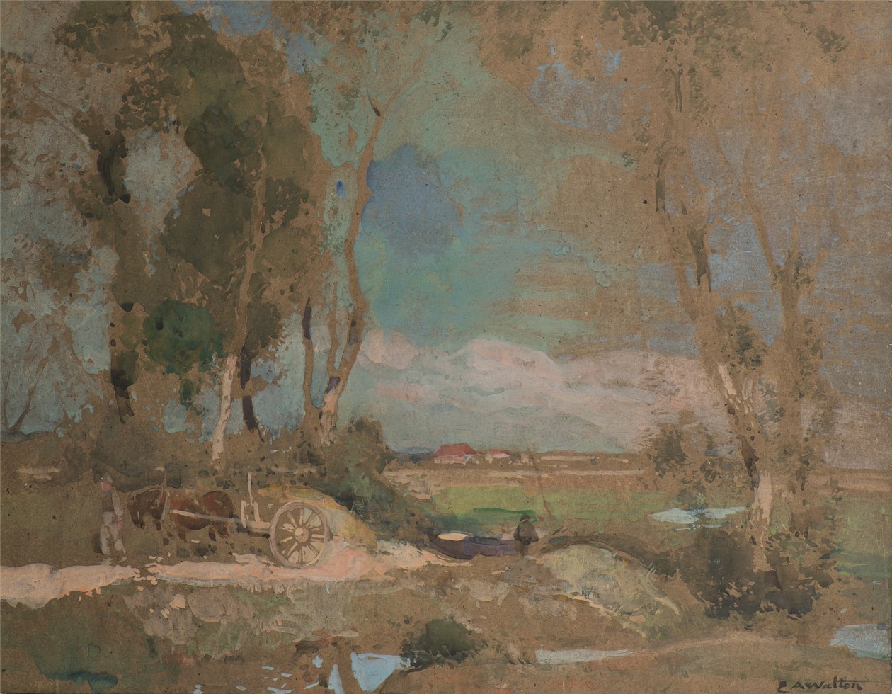 Gates of Fens, Suffolk alkotó: Edward Arthur Walton