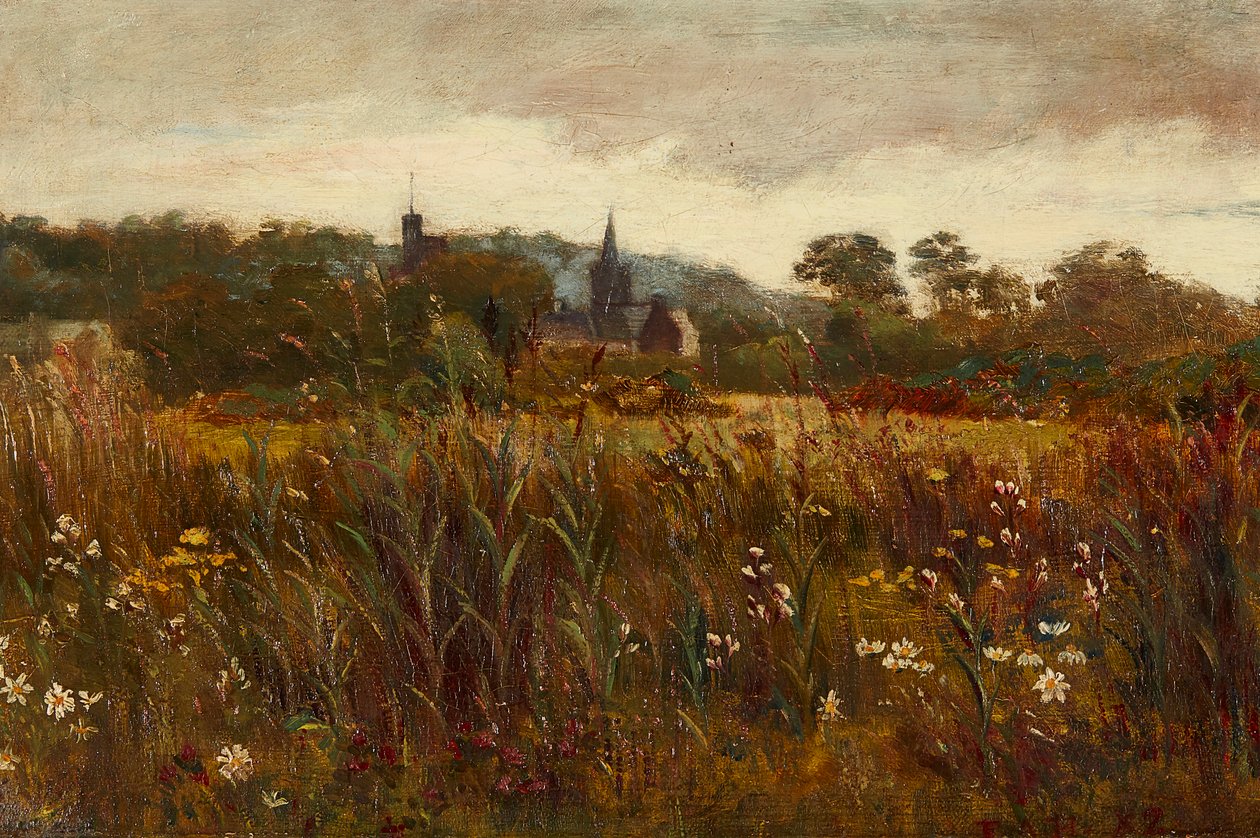 Egy pillantás Kirkcudbrightra (olaj, vászon) alkotó: Edward Atkinson Hornel