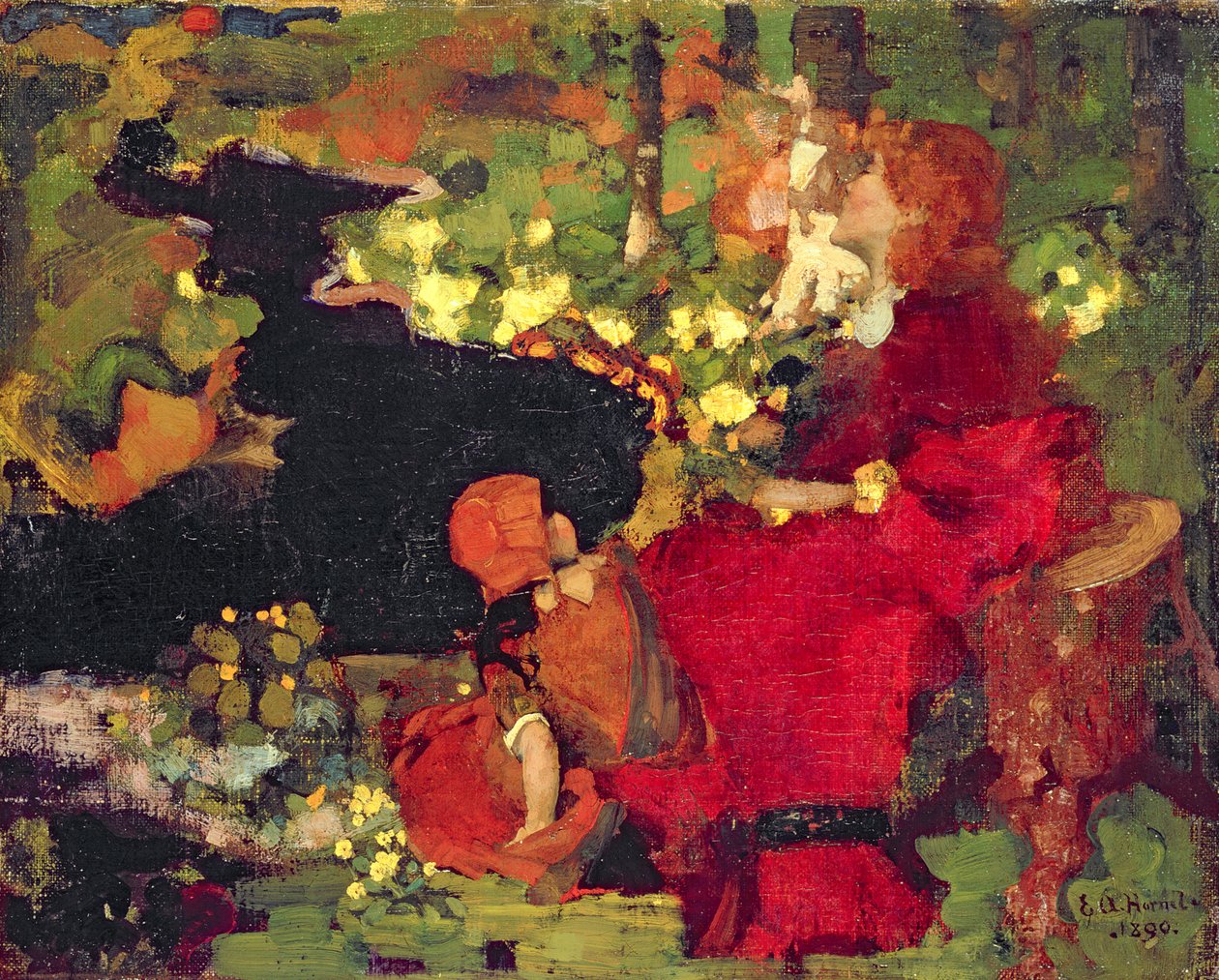 Medence az erdőben alkotó: Edward Atkinson Hornel
