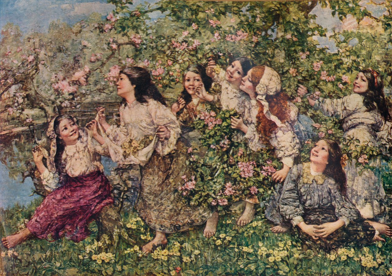 Egy tavaszi forduló, 1910, 1935 alkotó: Edward Atkinson Hornel