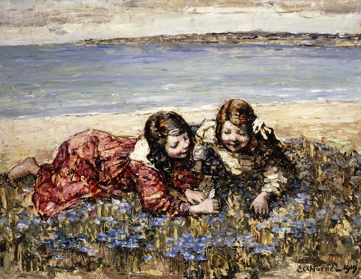 Virággyűjtés a tengerparton alkotó: Edward Atkinson Hornel
