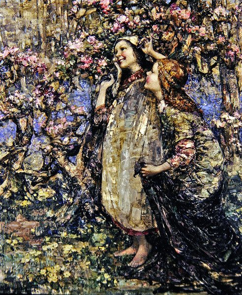 tavaszi idő alkotó: Edward Atkinson Hornel