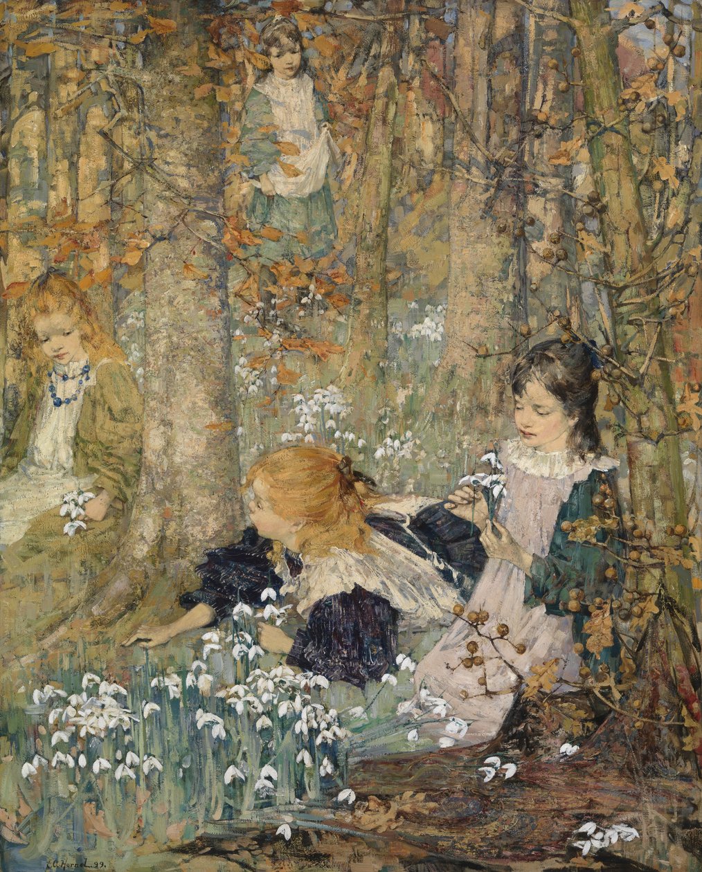 A tavasz eljövetele alkotó: Edward Atkinson Hornel