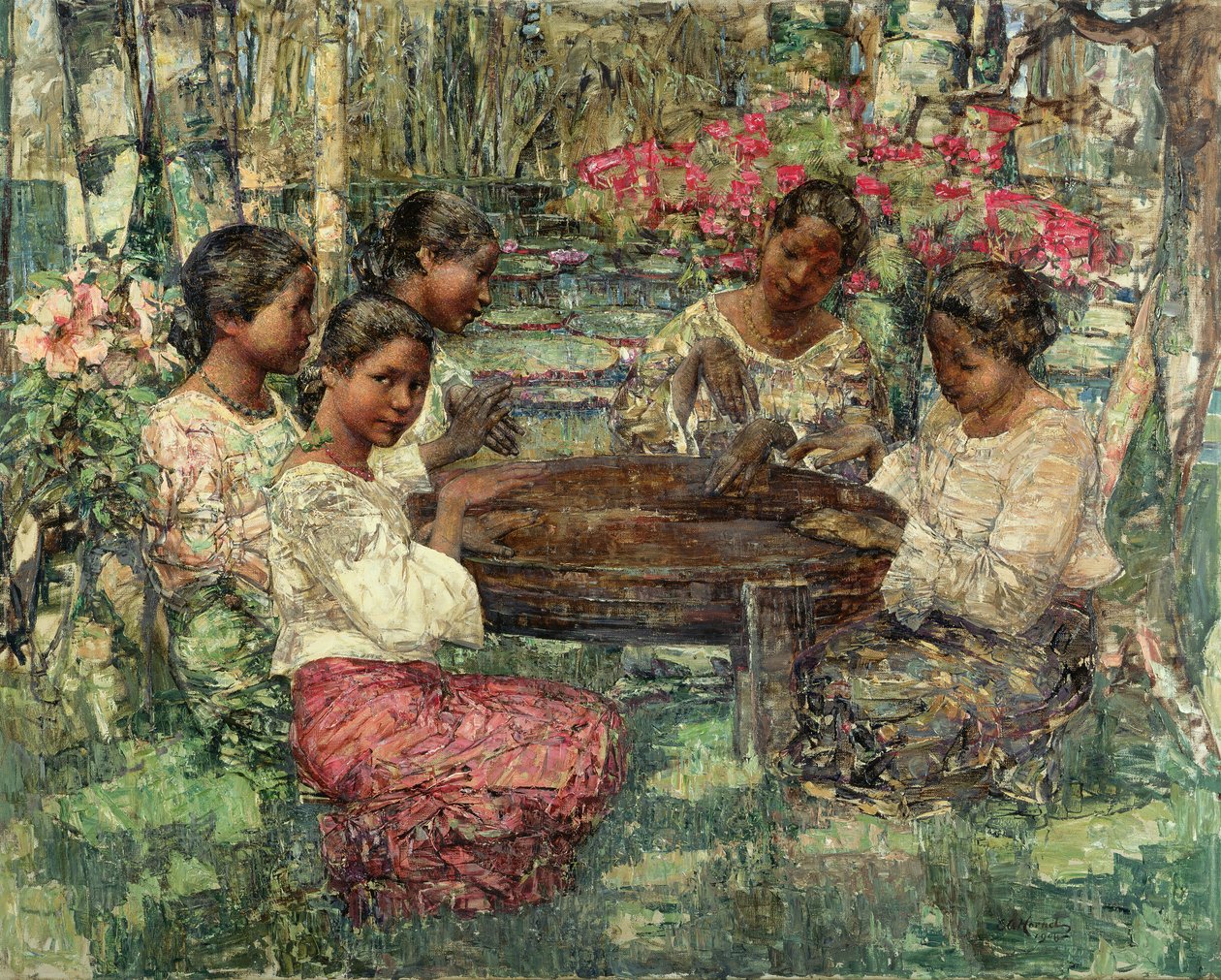 Tom-Tom Players, Ceylon alkotó: Edward Atkinson Hornel