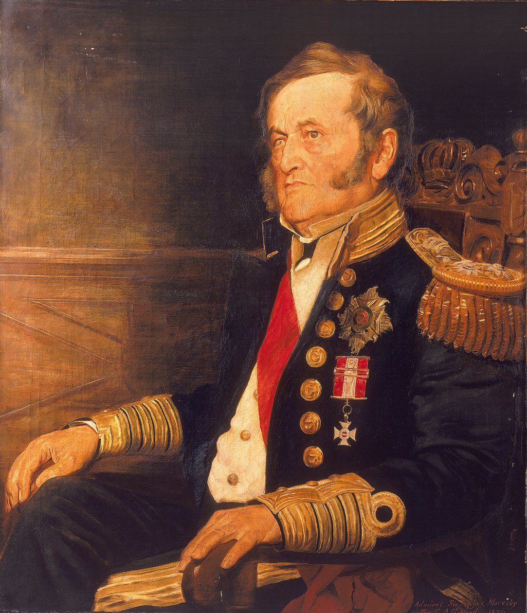 Sir Fairfax Moresby, a flotta admirálisa (1786-1877) alkotó: Edward Augustus Gifford