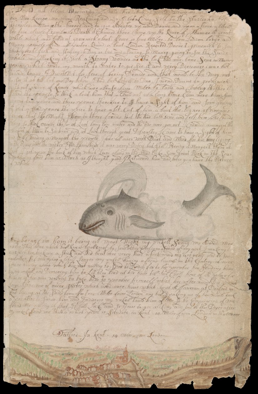 Tábla Edward Barlow naplójából, amely 1659 és 1703 között a király hajóin, a kelet- és nyugat-indiai hajókon és más kereskedelmi hajókon tengeren töltött életéről szól. alkotó: Edward Barlow