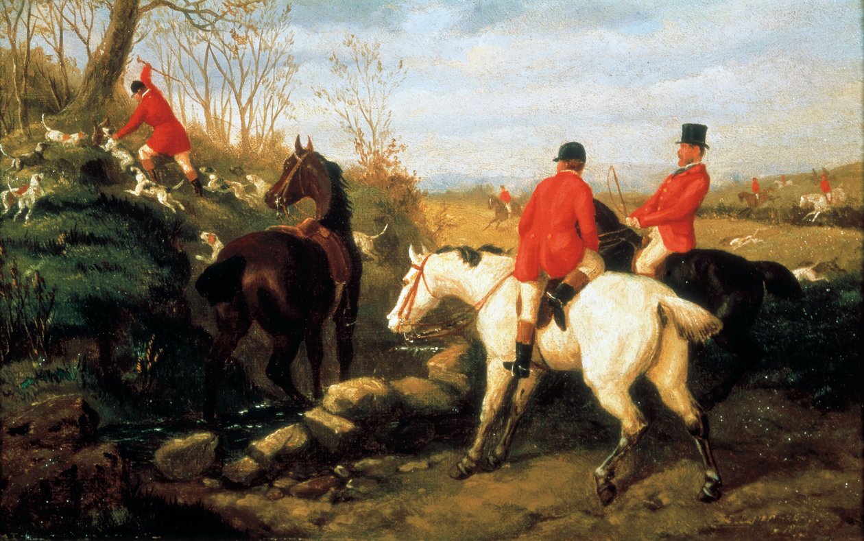 Rókavadászat, 19. század vége (olaj, vászon) alkotó: Edward Benjamin Herberte