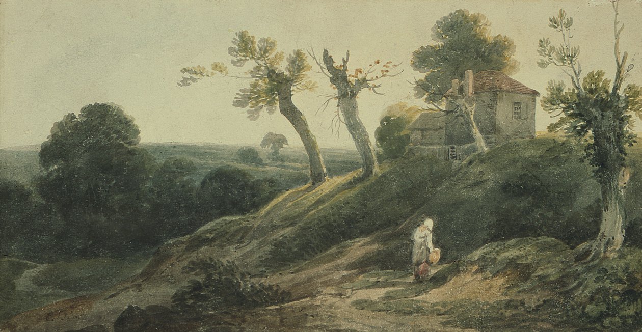 Táj kunyhóval alkotó: Edward Bird
