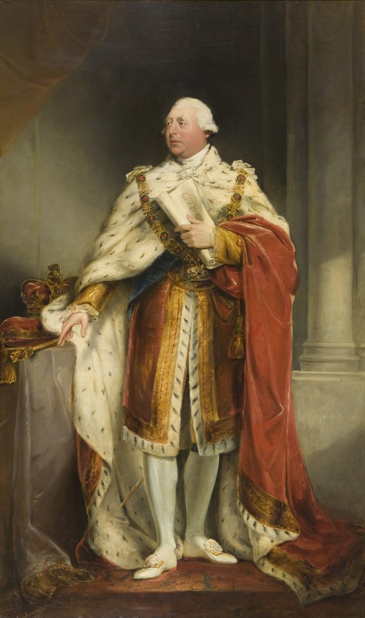 III. György portréja, 1810-15 alkotó: Edward Bird