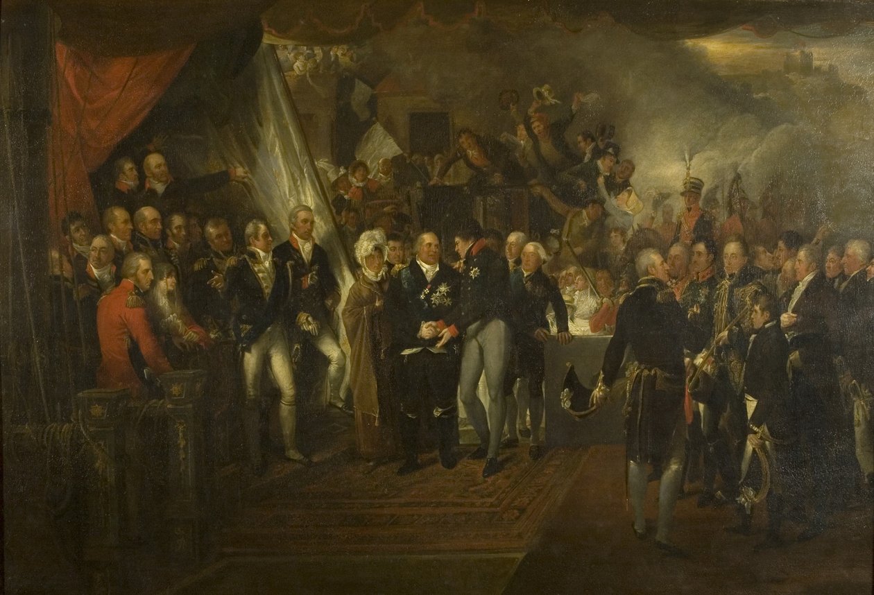 XVIII. Lajos beszállása Doverben alkotó: Edward Bird