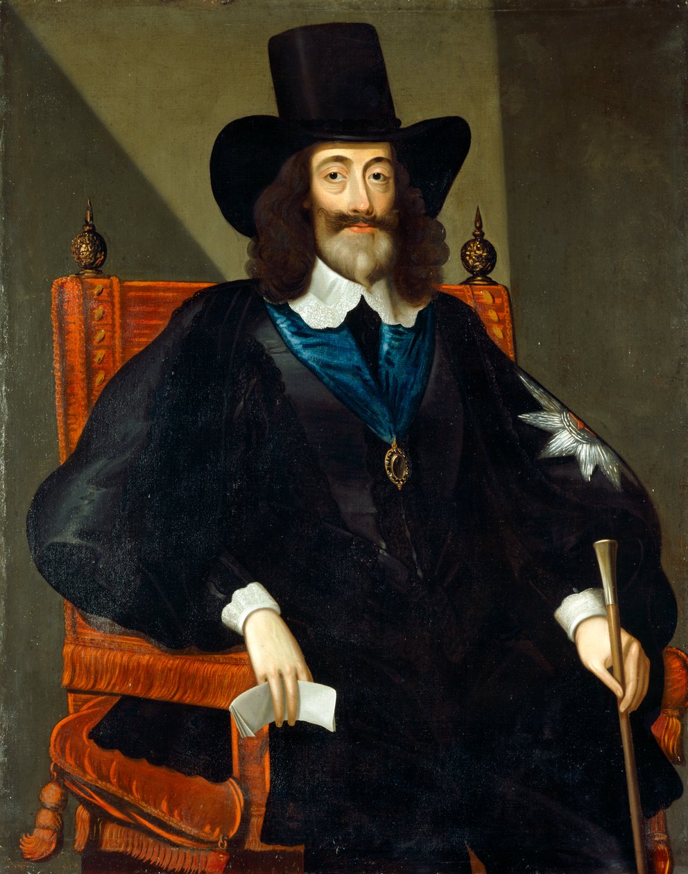 I. Károly portréja a tárgyaláson alkotó: Edward Bower