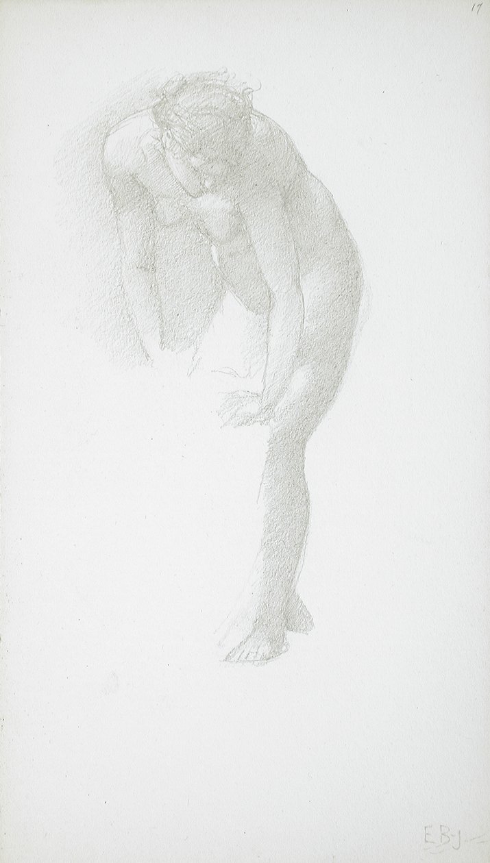 Hajlongó meztelen nő alkotó: Edward Burne-Jones