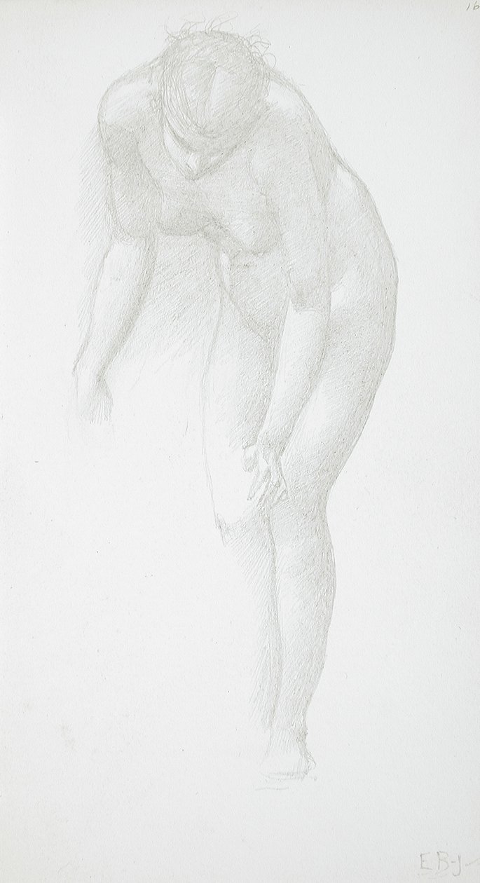 Hajlongó meztelen nő alkotó: Edward Burne-Jones