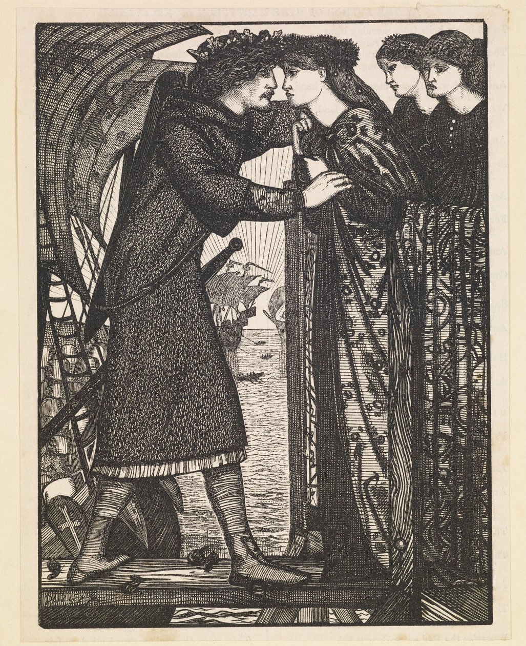 Sigurd, a keresztes lovag király – skandináv saga alkotó: Edward Burne Jones