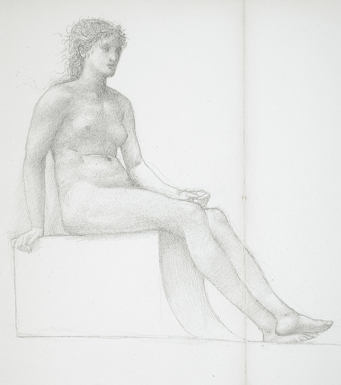 Meztelen nő lába alkotó: Edward Burne-Jones